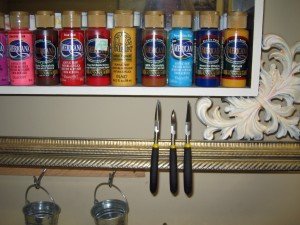 paint bottles