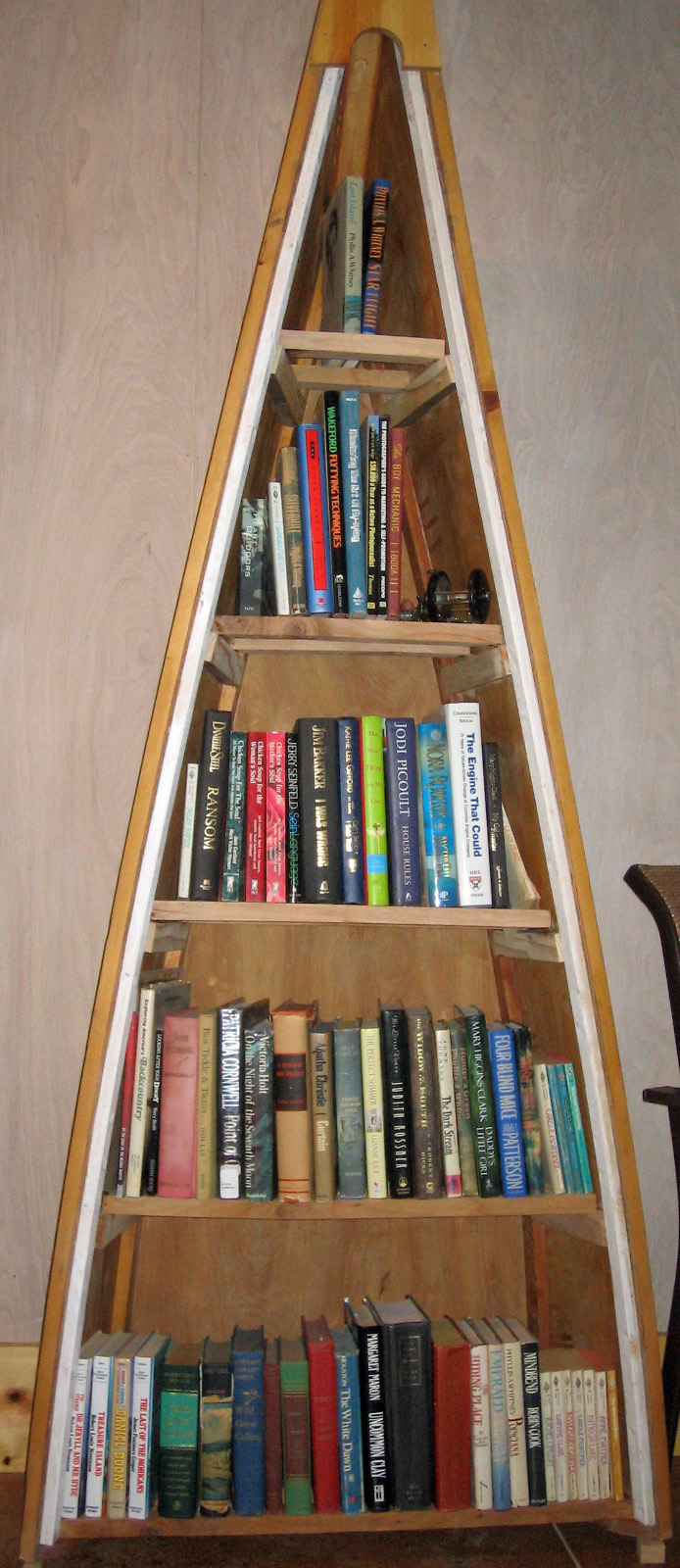  canoe bookshelf is that you can customize it to fit in with your decor