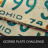 license plate craft challenge