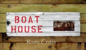 boat house sign