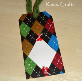 gift tag argyle gift tag argyle