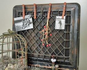 heat register clip board Rustic Crafts and Chic Decor