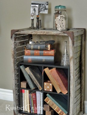 old crate bookcase old crate bookcase