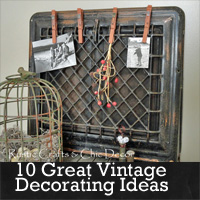 Craft Ideas Vintage on Ten Great Vintage Decorating Ideas   Rustic Crafts   Chic Decor