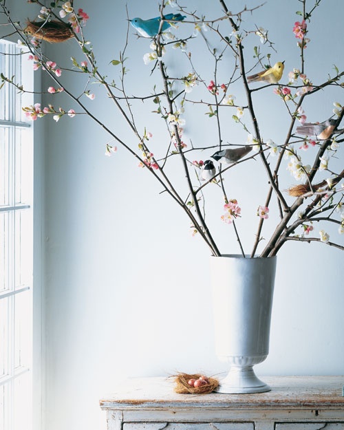 spring crafts crepe paper spring birds
