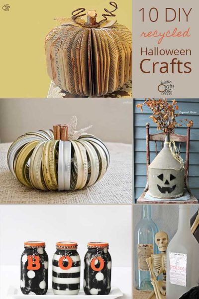 Recycled Halloween Crafts Rustic Crafts Diy