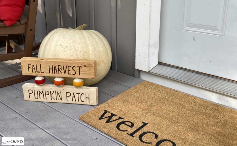 Rustic Diy Fall Porch Sign With An Eclectic Twist Rustic Crafts Diy