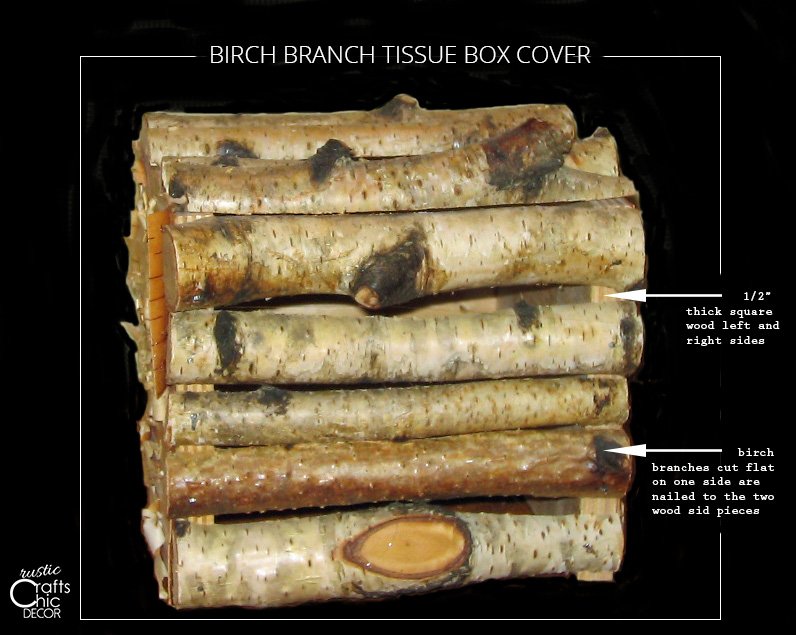 Tissue Box Cover Diy Rustic Crafts Chic Decor