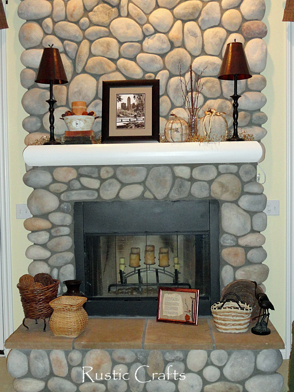 Decorating A Fireplace Mantel Fall Decor Ideas Rustic