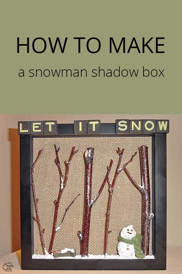 snowman shadow box