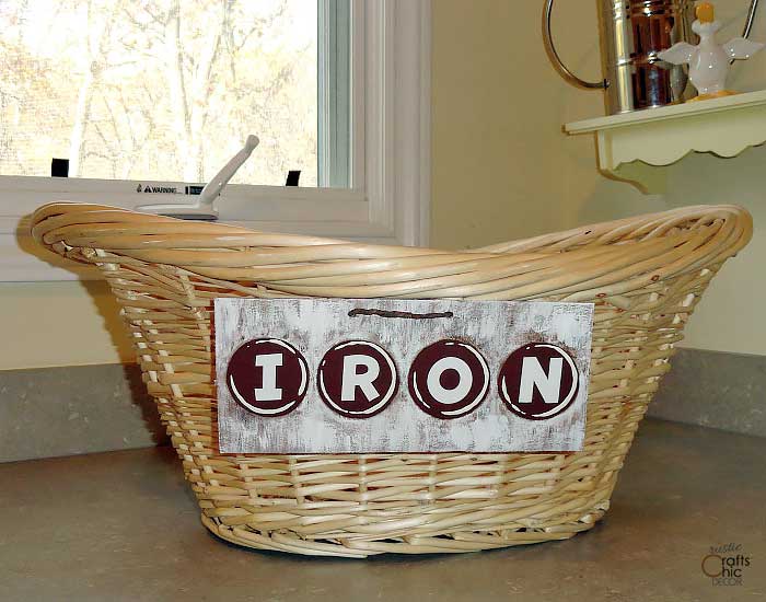 vintage inspired ironing label