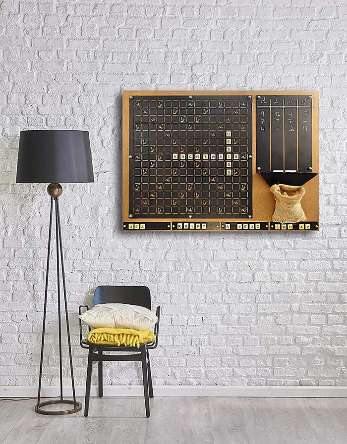 vintage scrabble wall game