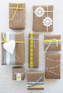 Kraft Paper Gift Wrap Using Bags And Paper - Rustic Crafts & DIY