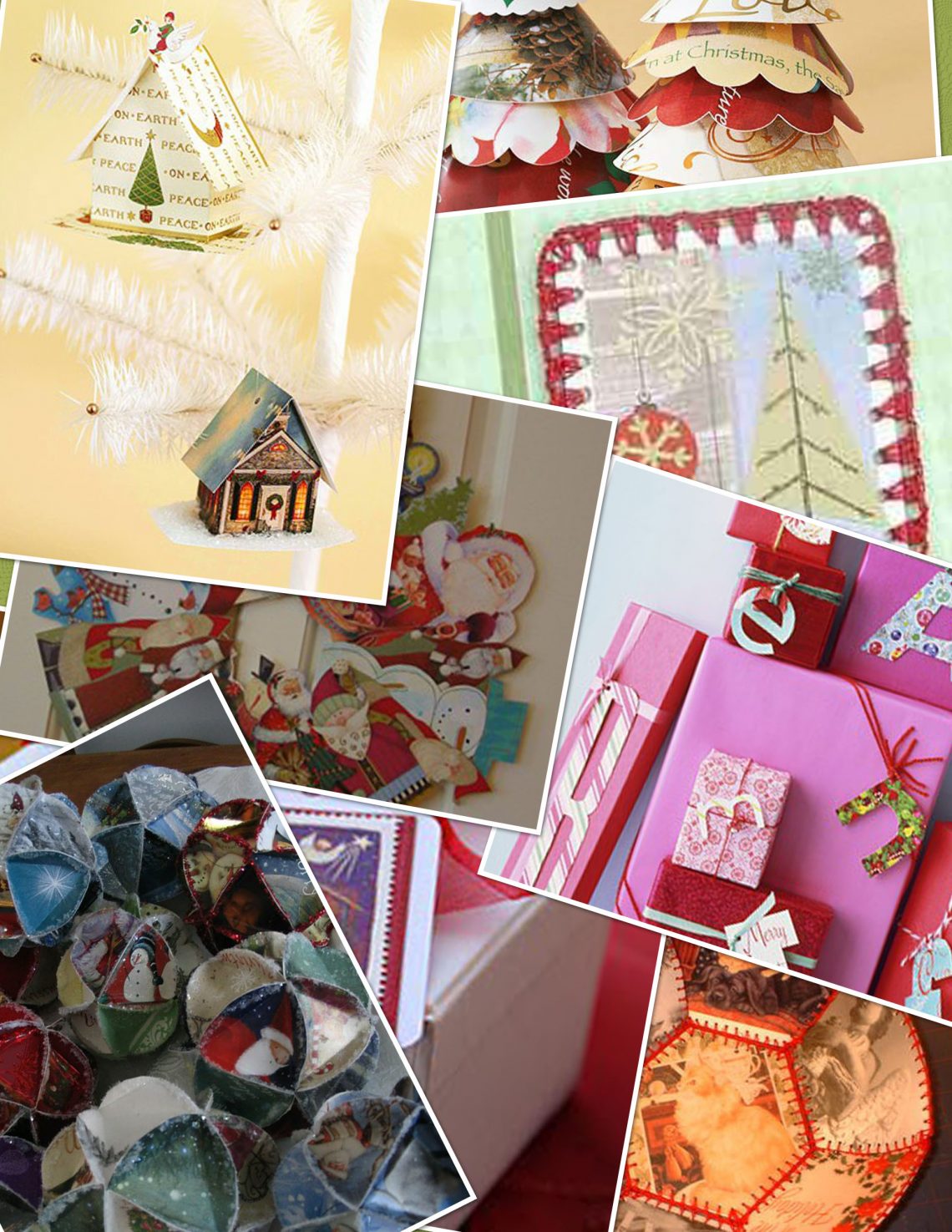 Recycle Christmas Cards Into Christmas Decor Rustic Crafts & Chic Decor