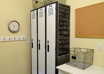 decorating with old lockers