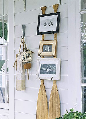 rustic decorating with canoe paddles – rustic crafts