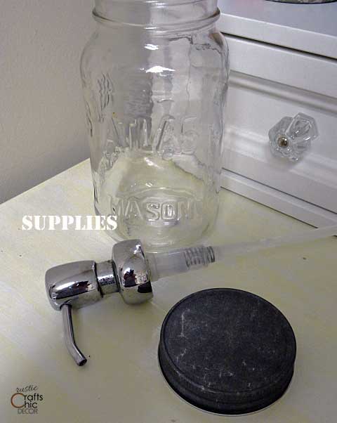 diy mason jar soap dispenser