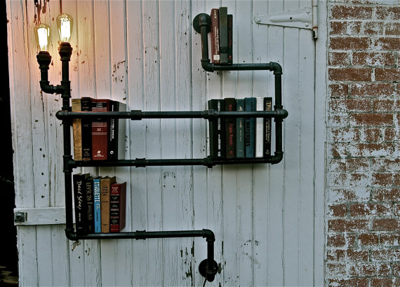 pipe-bookshelf