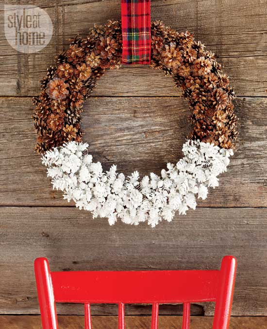 pine cone wreath diy