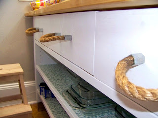 how to make cabinet pulls using rope