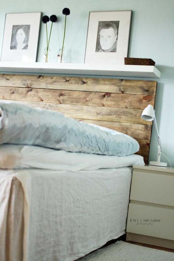 DIY headboard ideas -wood headboard