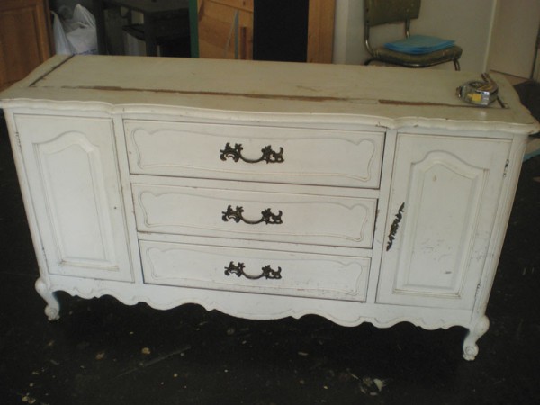 dresser makeover before picture
