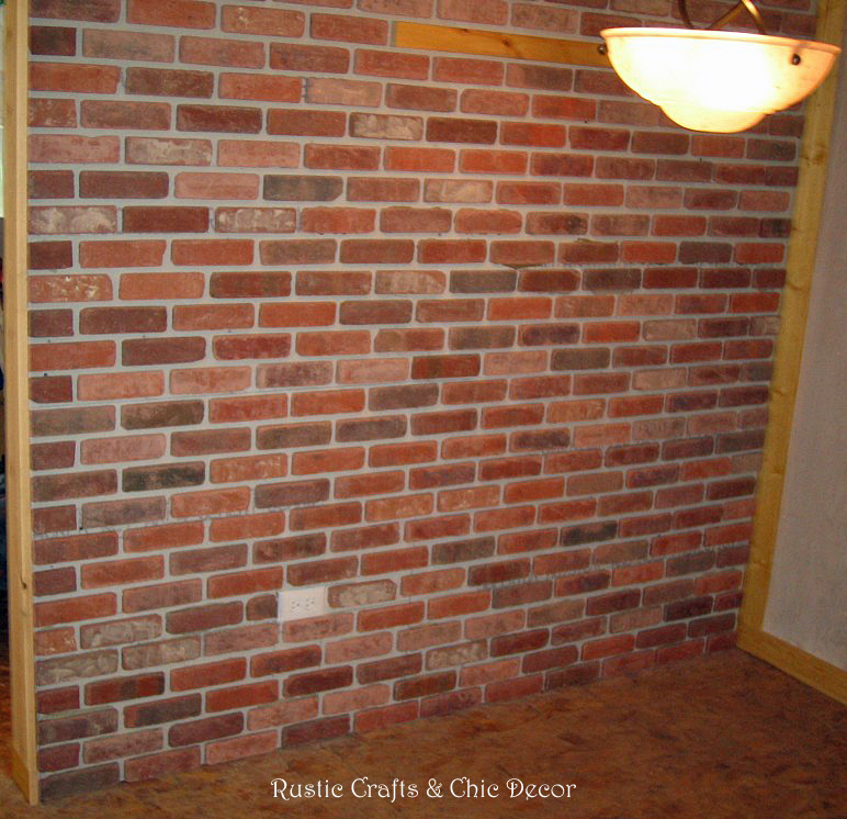 How To Install A Brick Wall Inside The Home Rustic Crafts