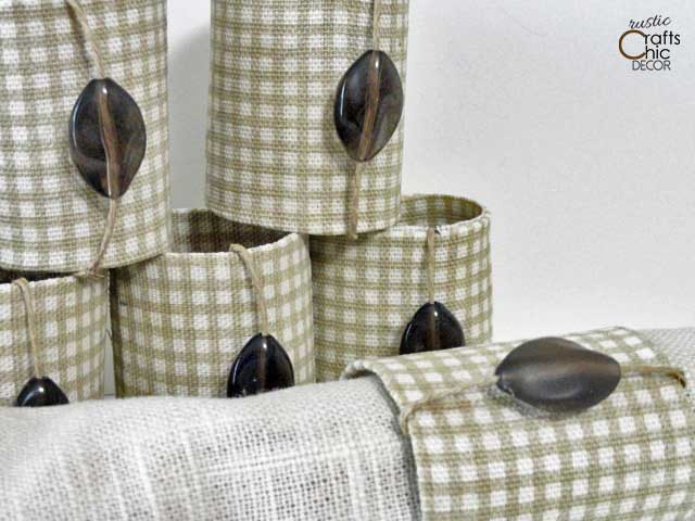 ways to repurpose - napkin rings out of paper tubes