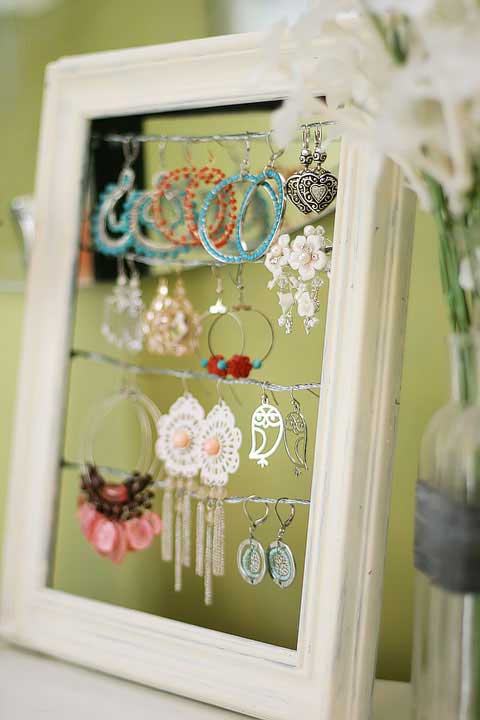 picture frame jewelry holder