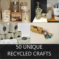 50 Unique Recycled Crafts - Rustic Crafts & Chic Decor