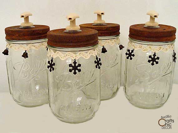 mason jar soap dispensers