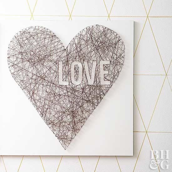 valentine string art