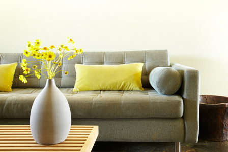 yellow decorating accents
