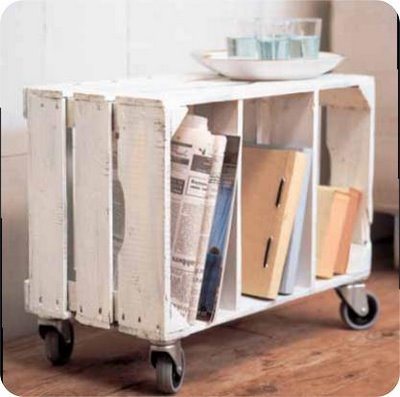 crate side table