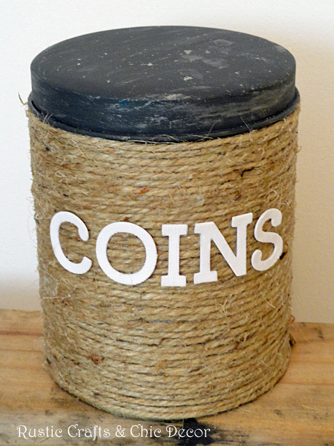 recycled tin canister by rustic-crafts.com