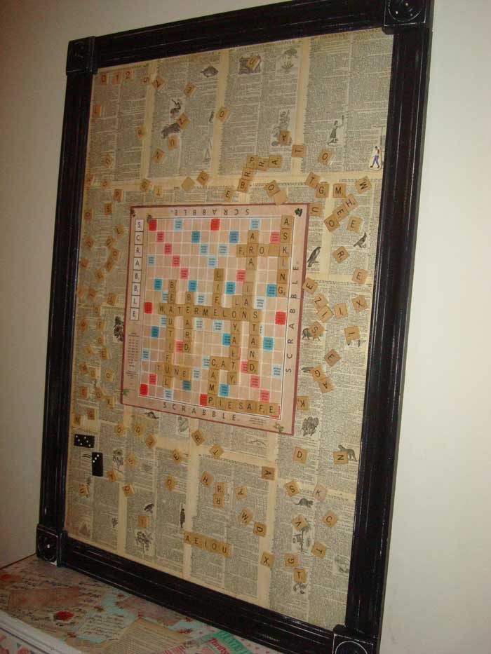 game crafts - magnetic scrabble board