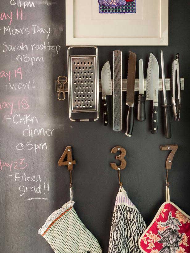 creative ideas to get organized - magnetic storage
