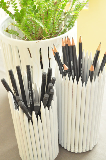 painted pencil pencil holder