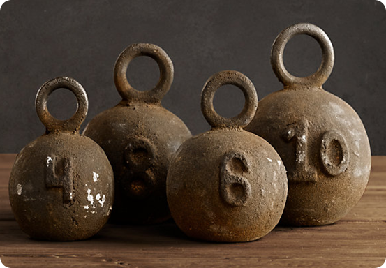 fishing weights by Restoration Hardware