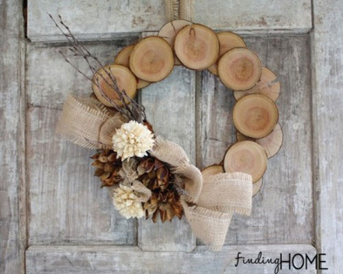 dried floral wreaths