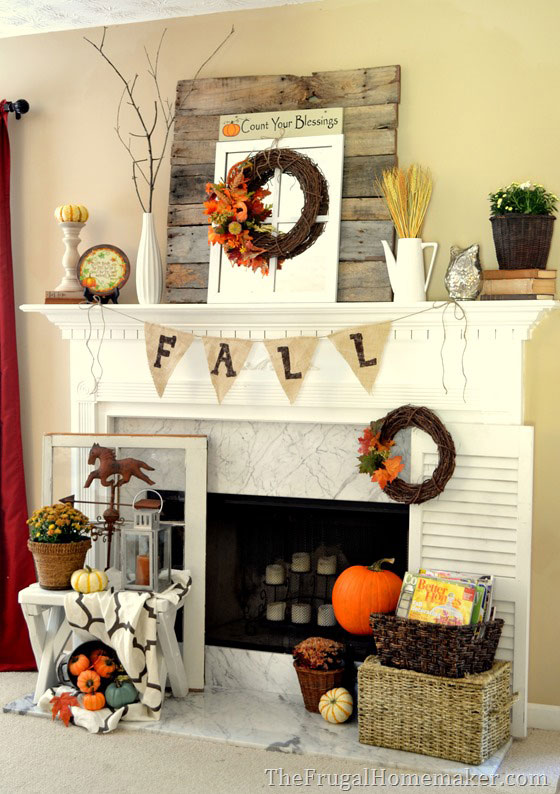 fall mantel decorating ideas