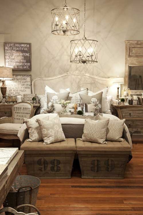 rustic chic bedroom design