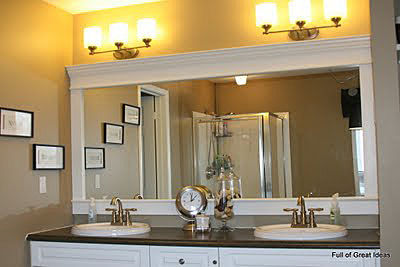 bath mirror frame