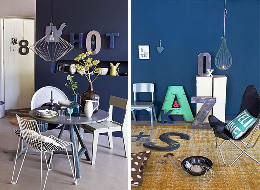 how to decorate a blue room
