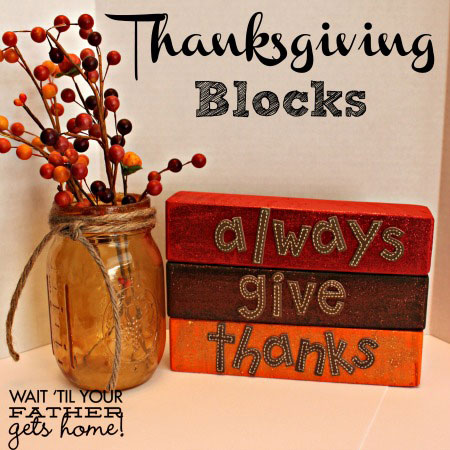 Thanksgiving blocks craft