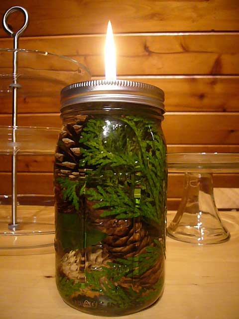 mason jar oil lamp