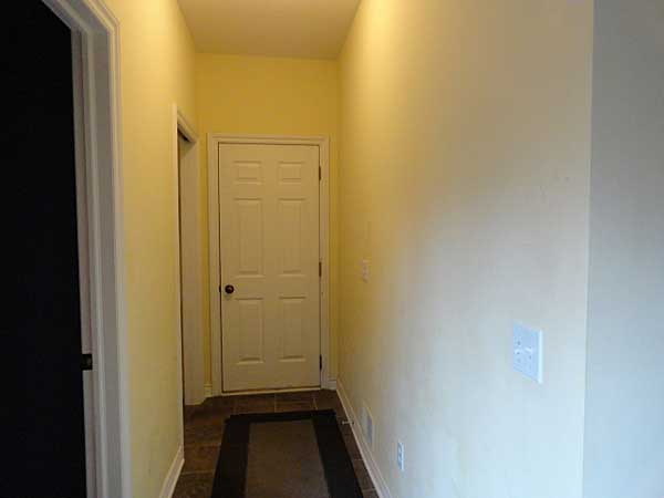 hallway before makeover