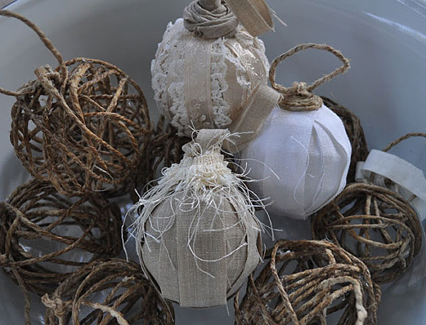 rustic chic ornaments