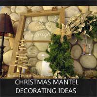 christmas mantel decorating ideas by rustic-crafts.com