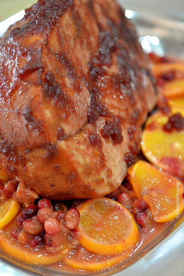 cranberry orange glazed ham Christmas recipe
